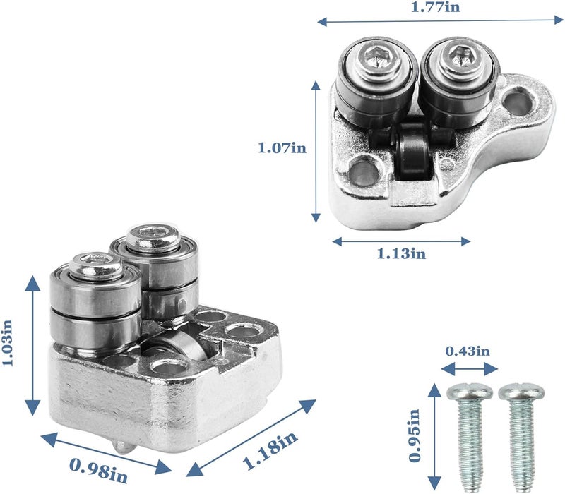 Shinelan 42-28-0015 42-28-0025 Front Rear Guide Roller Kit For Milwau-kee Deep Cut Band Saw 2729-22, 2729-20, 2729-21, 6232-20, 6238-20 (42-28-0015 42-28-0025 Front Rear Guide Roller Kit) - Image 2